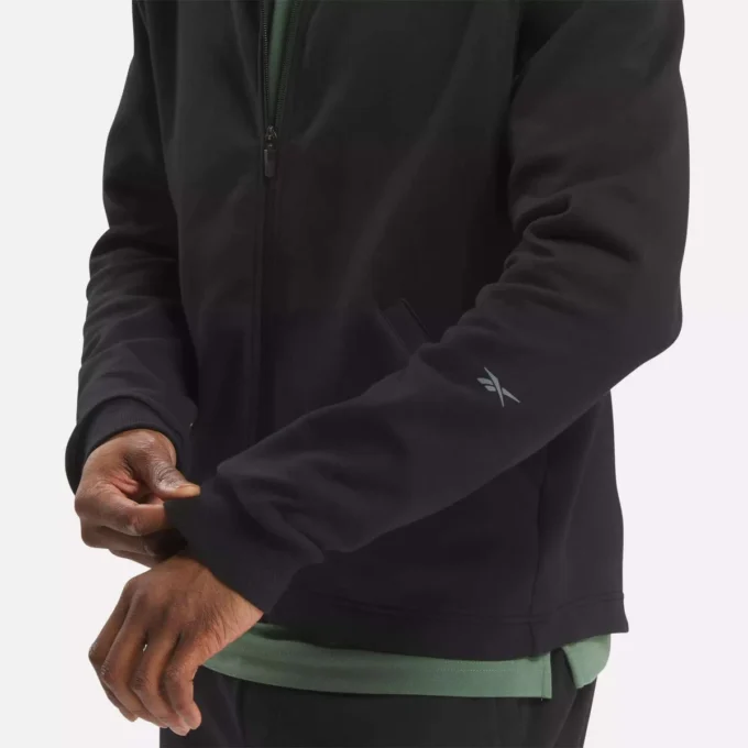 Active Collective DreamBlend-hoodie med hel dragkedja för män