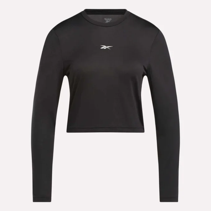 Core Slim Fit Crop Long Sleeve Tee för damer Core Slim Fit Crop Long Sleeve Tee för damer