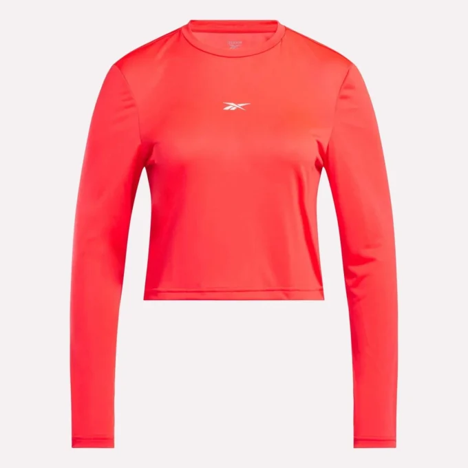 Core Slim Fit Crop Long Sleeve Tee för damer Core Slim Fit Crop Long Sleeve Tee för damer