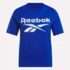 Dam-T-shirt med tvåfärgat logo och korta ärmar