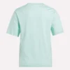 Dam-T-shirt med tvåfärgat logo och korta ärmar