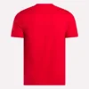 Herr-T-shirt med kort ärm, rund hals och liten logotyp Herr-T-shirt med kort ärm, rund hals och liten logotyp