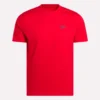 Herr-T-shirt med kort ärm, rund hals och liten logotyp Herr-T-shirt med kort ärm, rund hals och liten logotyp