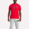 Herr-T-shirt med stor logotyp och rund hals Herr-T-shirt med stor logotyp och rund hals
