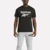 Herr-T-shirt med stor logotyp och rund hals Herr-T-shirt med stor logotyp och rund hals