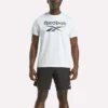 Herr-T-shirt med stor logotyp och rund hals Herr-T-shirt med stor logotyp och rund hals