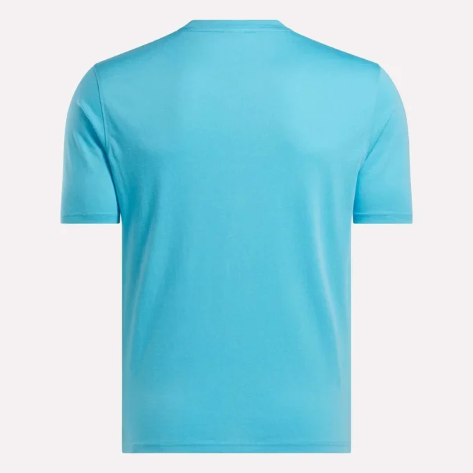 Herr-T-shirt med stor logotyp och rund hals Herr-T-shirt med stor logotyp och rund hals