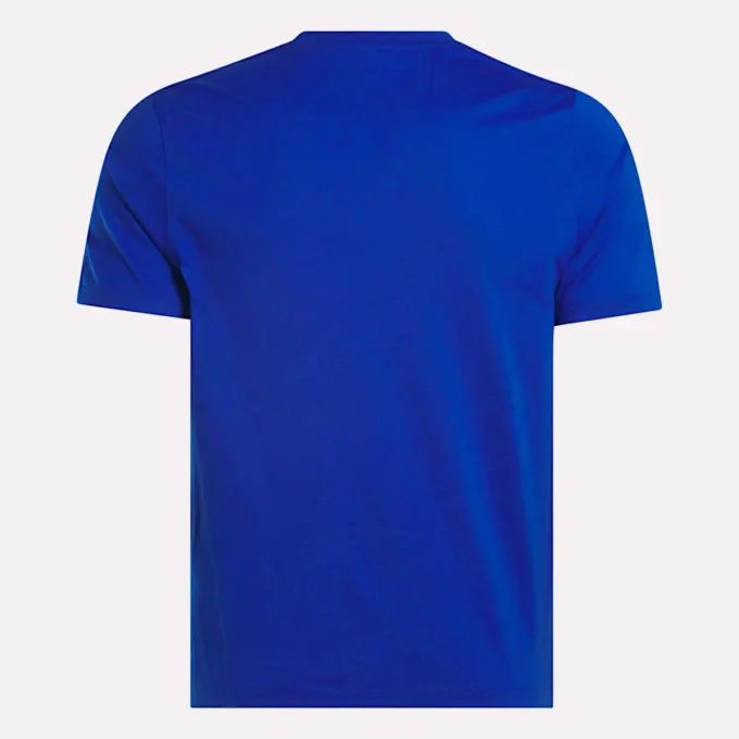 Herr-T-shirt med stor logotyp och rund hals Herr-T-shirt med stor logotyp och rund hals