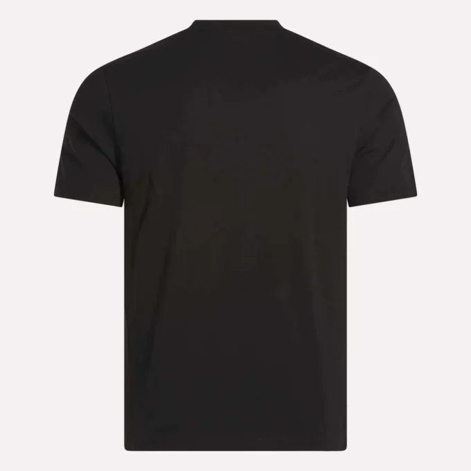 Herr-T-shirt med stor logotyp och rund hals Herr-T-shirt med stor logotyp och rund hals
