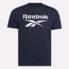 Herr-T-shirt med stor logotyp och rund hals Herr-T-shirt med stor logotyp och rund hals