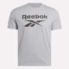 Herr-T-shirt med stor logotyp och rund hals Herr-T-shirt med stor logotyp och rund hals