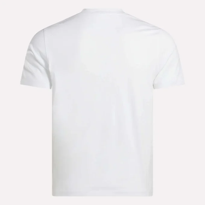 Herr-T-shirt med stor logotyp och rund hals Herr-T-shirt med stor logotyp och rund hals