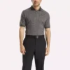 Herrkortärmad ton-i-ton Vector Jacquard-polotröja med ribbad kant Herrkortärmad ton-i-ton Vector Jacquard-polotröja med ribbad kant