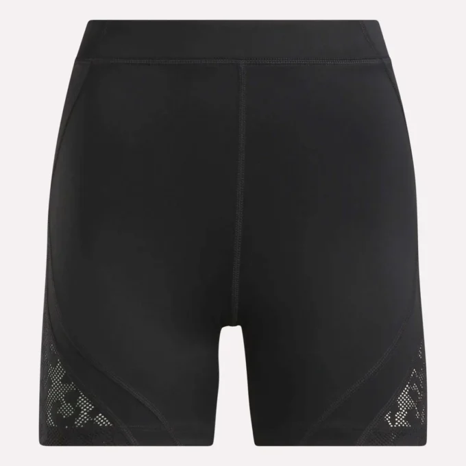 Högmidjade cykelbyxor i mesh för damer, 5 tum Högmidjade cykelbyxor i mesh för damer, 5 tum