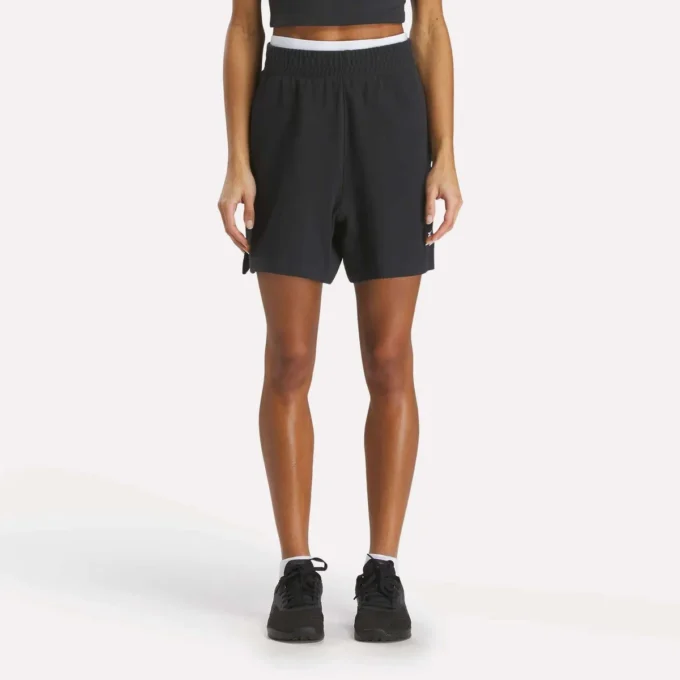 Identity högmidjade shorts för damer 5″