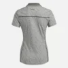Johnny Collar Micro Floral Polo Shirt med korta ärmar för damer Johnny Collar Micro Floral Polo Shirt med korta ärmar för damer