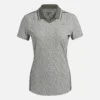 Johnny Collar Micro Floral Polo Shirt med korta ärmar för damer Johnny Collar Micro Floral Polo Shirt med korta ärmar för damer