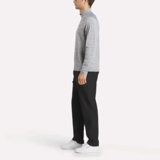 Kationisk, svettavvisande sweatshirt med kvartlång dragkedja för män