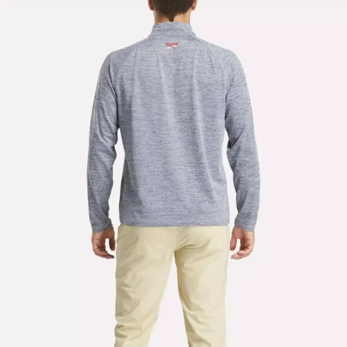 Kationisk, svettavvisande sweatshirt med kvartlång dragkedja för män Kationisk, svettavvisande sweatshirt med kvartlång dragkedja för män