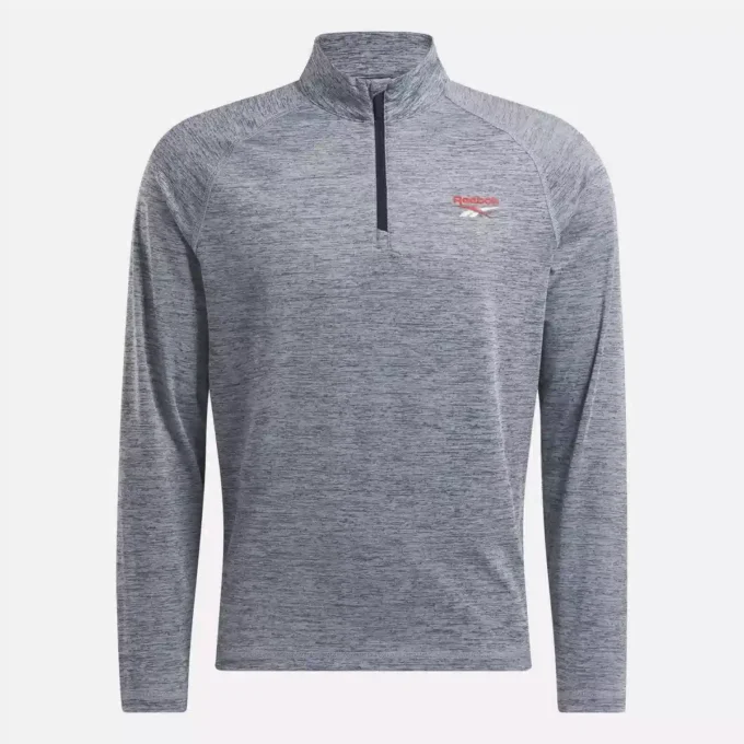 Kationisk, svettavvisande sweatshirt med kvartlång dragkedja för män Kationisk, svettavvisande sweatshirt med kvartlång dragkedja för män