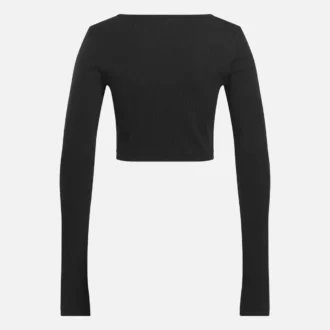 Klassiska garderobsbasplagg för damer Långärmad T-shirt