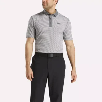 Kortärmad Core Stripe-polotröja för män