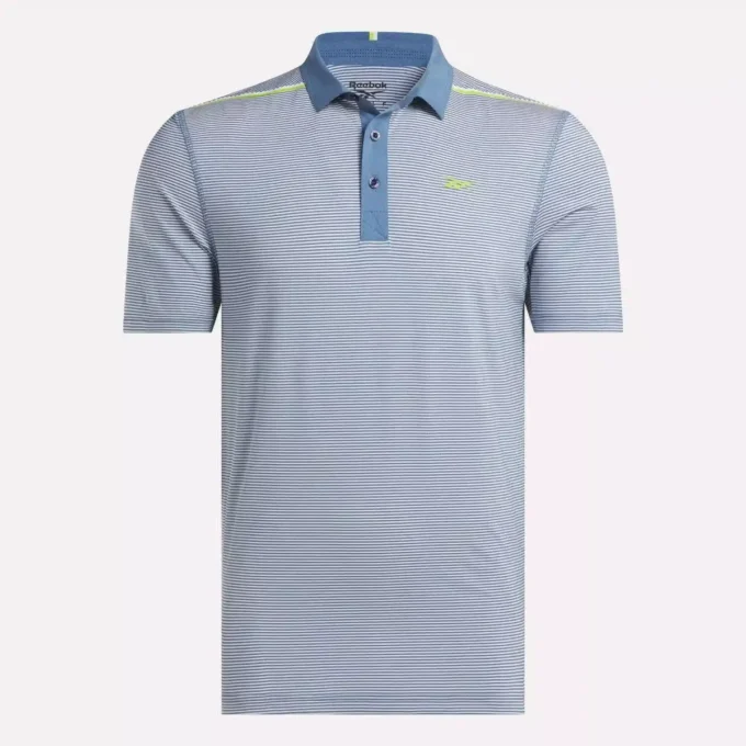 Kortärmad Core Stripe-polotröja för män