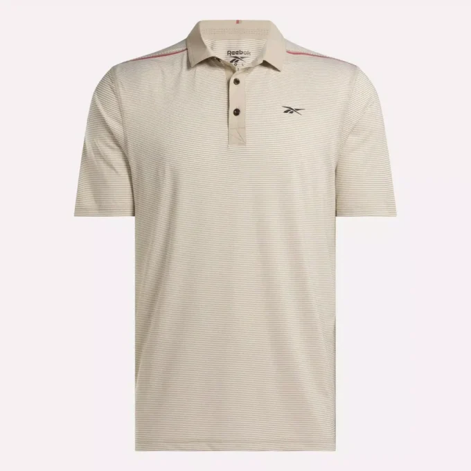 Kortärmad Core Stripe-polotröja för män