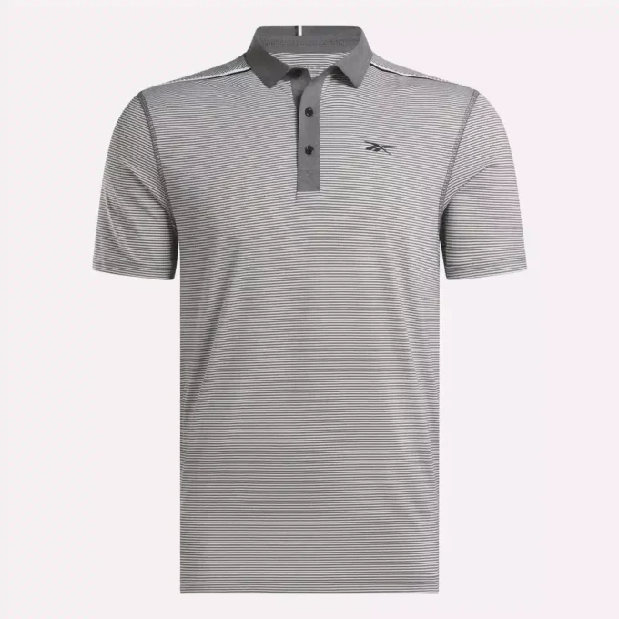 Kortärmad Core Stripe-polotröja för män