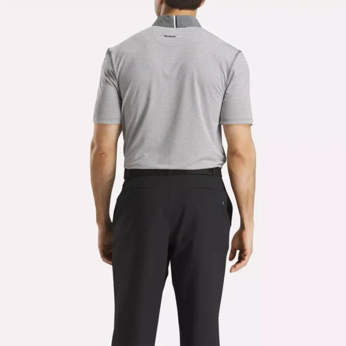 Kortärmad Core Stripe-polotröja för män