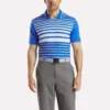 Kortärmad Nano Stripe Pullover Polo för herr Kortärmad Nano Stripe Pullover Polo för herr