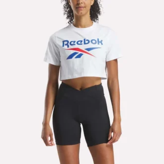 Kortärmad T-shirt med tvåfärgat logo för damer