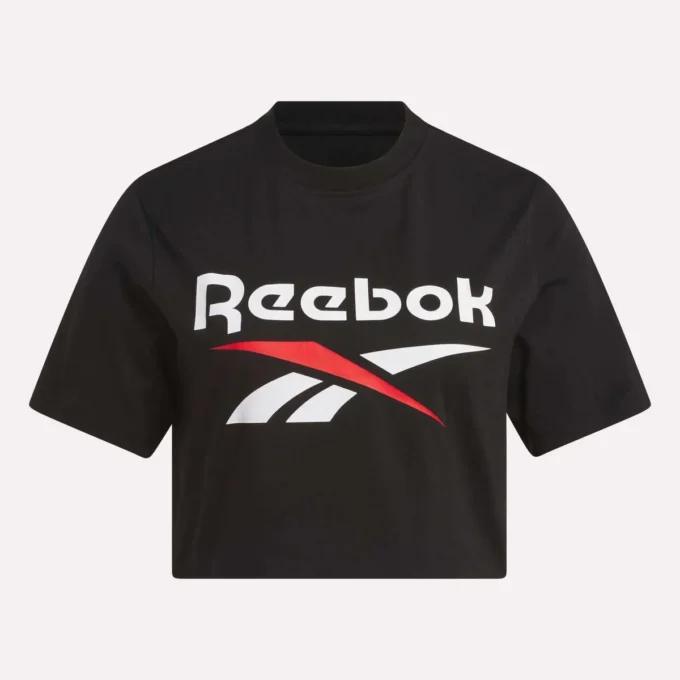 Kortärmad T-shirt med tvåfärgat logo för damer Kortärmad T-shirt med tvåfärgat logo för damer