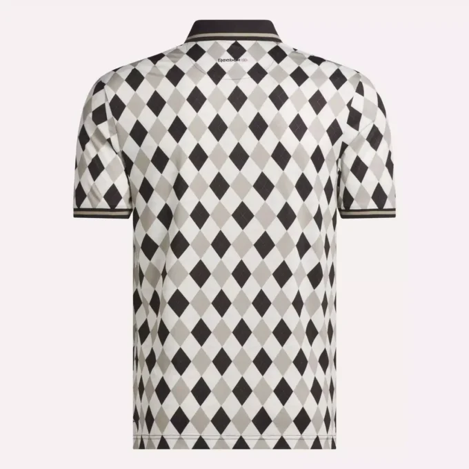 Kortärmad Vector Argyle Print Polo för män Kortärmad Vector Argyle Print Polo för män