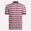 Kortärmad Vector Argyle Print Polo för män Kortärmad Vector Argyle Print Polo för män