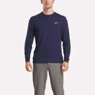 Långärmad golfsweatshirt för herr