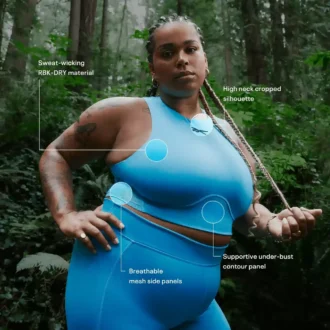 Lux Contour Crop Top för damer