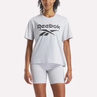 Oversized kortärmad T-shirt med stort logo för damer