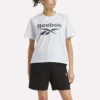 Oversized kortärmad T-shirt med stort logo för damer Oversized kortärmad T-shirt med stort logo för damer