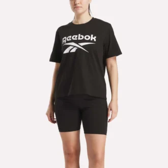Oversized kortärmad T-shirt med stort logo för damer