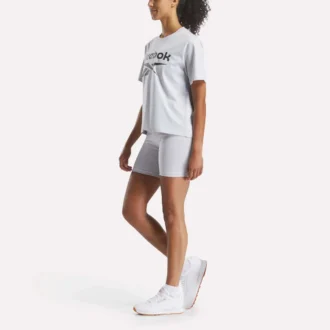 Oversized kortärmad T-shirt med stort logo för damer