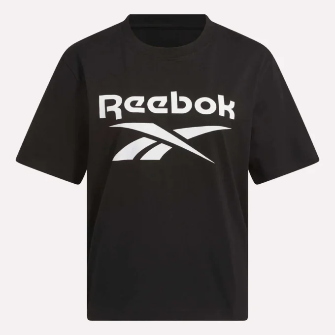 Oversized kortärmad T-shirt med stort logo för damer Oversized kortärmad T-shirt med stort logo för damer
