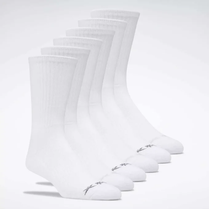 Reebok Basic Crew-strumpor för herr, 6 par Reebok Basic Crew-strumpor för herr, 6 par