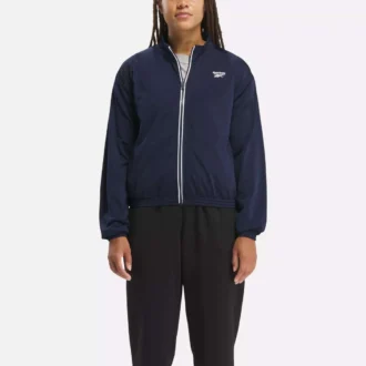 Reebok Identity Back Vector Tricot Track Jacket för damer Reebok Identity Back Vector Tricot Track Jacket för damer