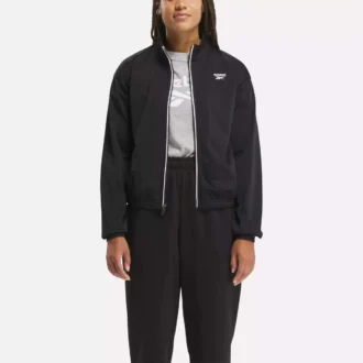 Reebok Identity Back Vector Tricot Track Jacket för damer Reebok Identity Back Vector Tricot Track Jacket för damer