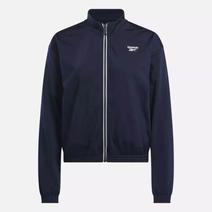 Reebok Identity Back Vector Tricot Track Jacket för damer Reebok Identity Back Vector Tricot Track Jacket för damer