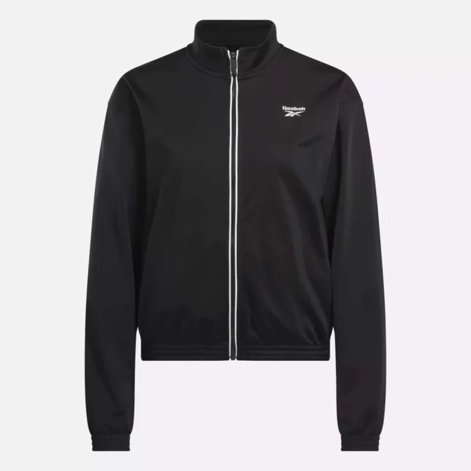 Reebok Identity Back Vector Tricot Track Jacket för damer Reebok Identity Back Vector Tricot Track Jacket för damer