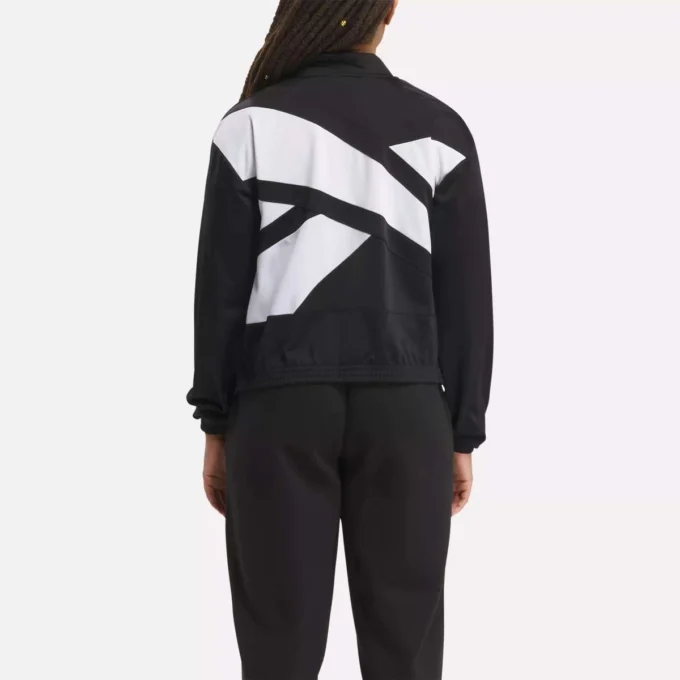 Reebok Identity Back Vector Tricot Track Jacket för damer Reebok Identity Back Vector Tricot Track Jacket för damer