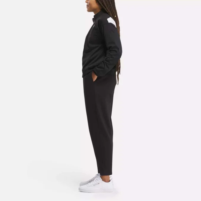 Reebok Identity Back Vector Tricot Track Jacket för damer Reebok Identity Back Vector Tricot Track Jacket för damer