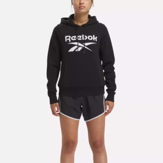 Reebok Identity Big Logo Fleece Hoodie för damer Reebok Identity Big Logo Fleece Hoodie för damer